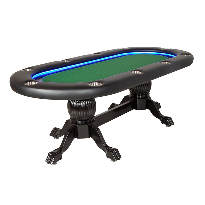 BBO Poker Tables Elite Alpha 94"  LED Sunken Playing Surface Poker Table