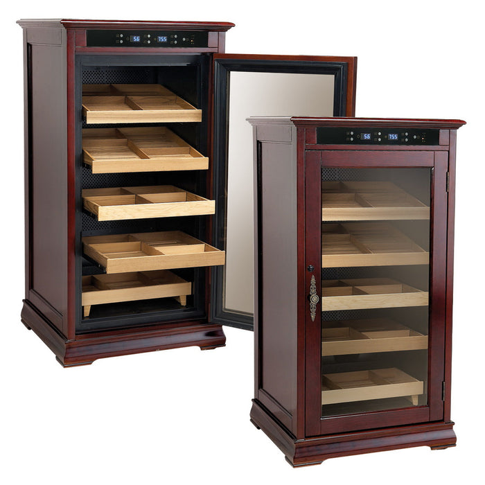 The Redford Electronic Cabinet Humidor by Prestige Import Group - Cherry